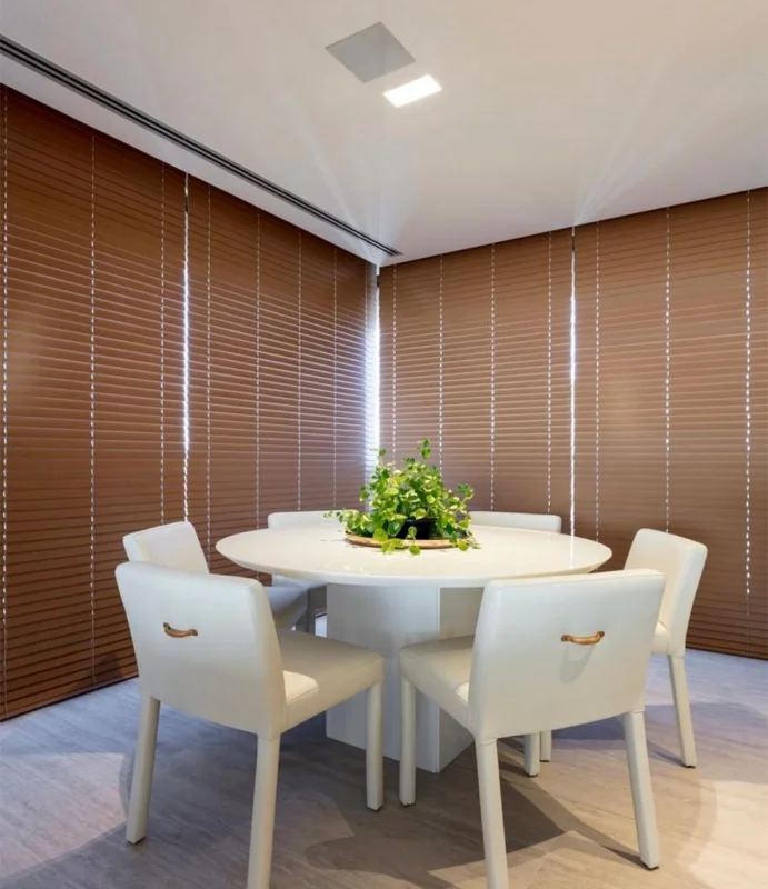 Cortina persiana horizontal para sala