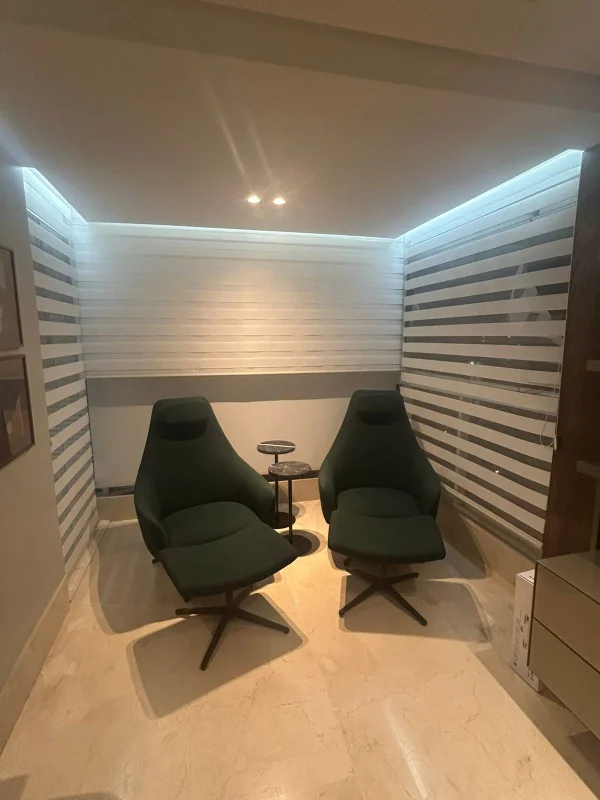 Cortina rolô double vision