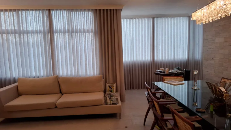 Cortina de tecido para sala